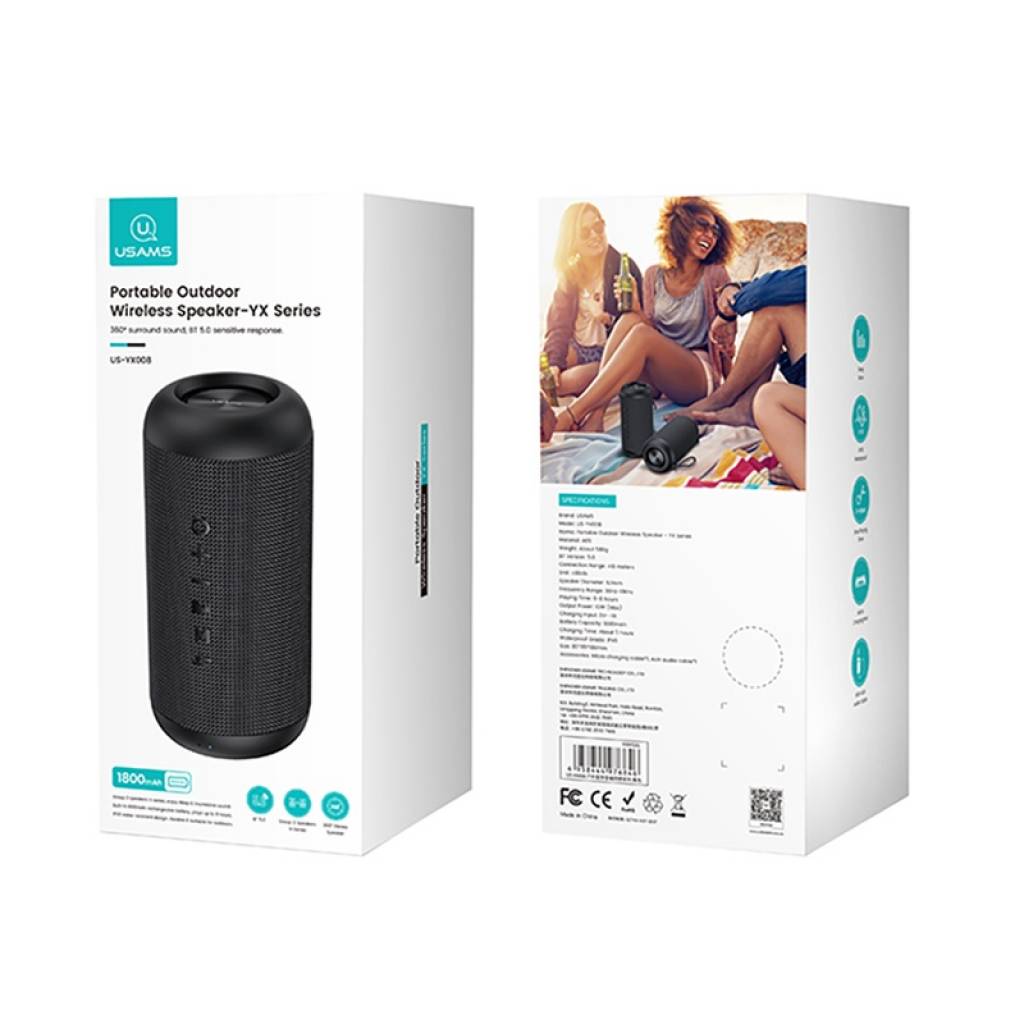 Parlante Bluetooth BT5.0 YX Series YX008 USAMS