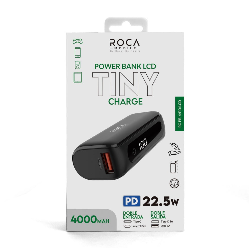 Power Bank ROCA PB4/LCD+PD 4.000mAh
