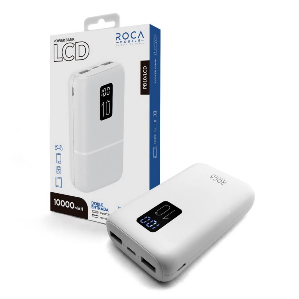 Power Bank ROCA PB10 Pantalla LCD 10.000mAh