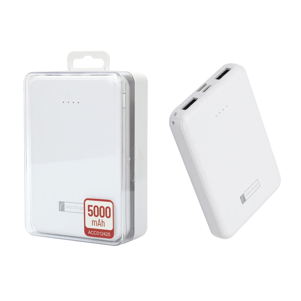 Power Bank Roca 5.000 mAh USB 1A + 1 USB 2.1A