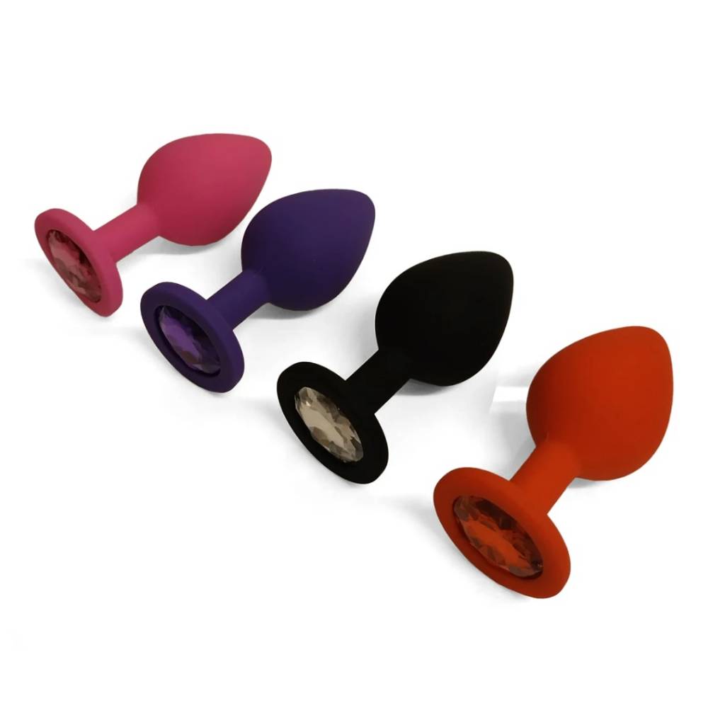 Plug Anal Mediano Joya Silicona Fucsia YS-BE221 Adults