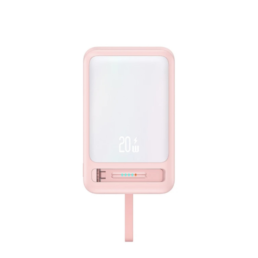 Power Bank Magnético c/Soporte 10.000mAh Carga Inalámbrica Cable Tipo C CD219 USAM