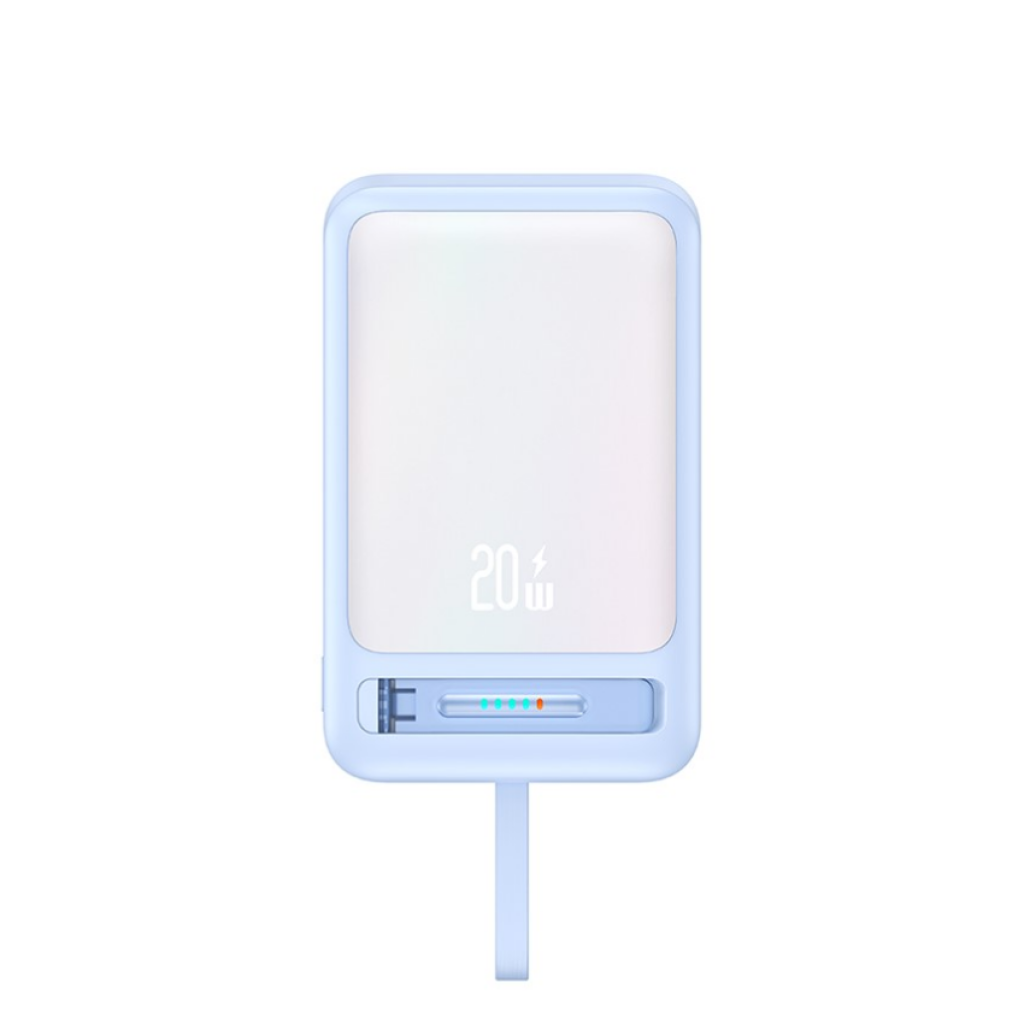 Power Bank Magnético c/Soporte 10.000mAh Carga Inalámbrica Cable Tipo C CD219 USAM