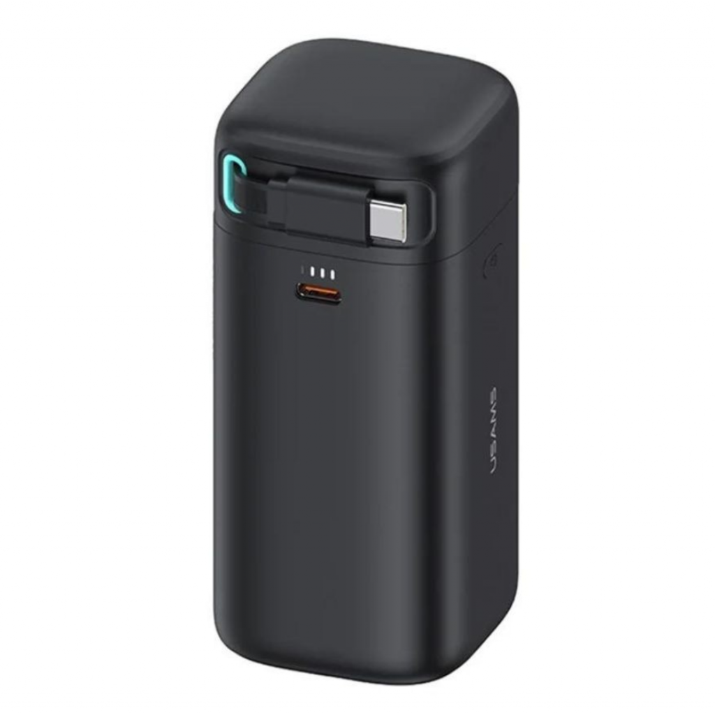 Power Bank 18000mAh Tecnología GaN PD45W Cable Retráctil Magnético Tipo C USAMS
