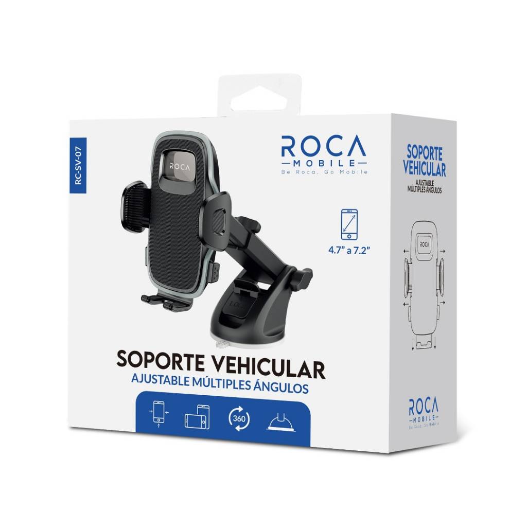 Soporte Vehicular SV07 - Ajustable con Ventosa ROCA