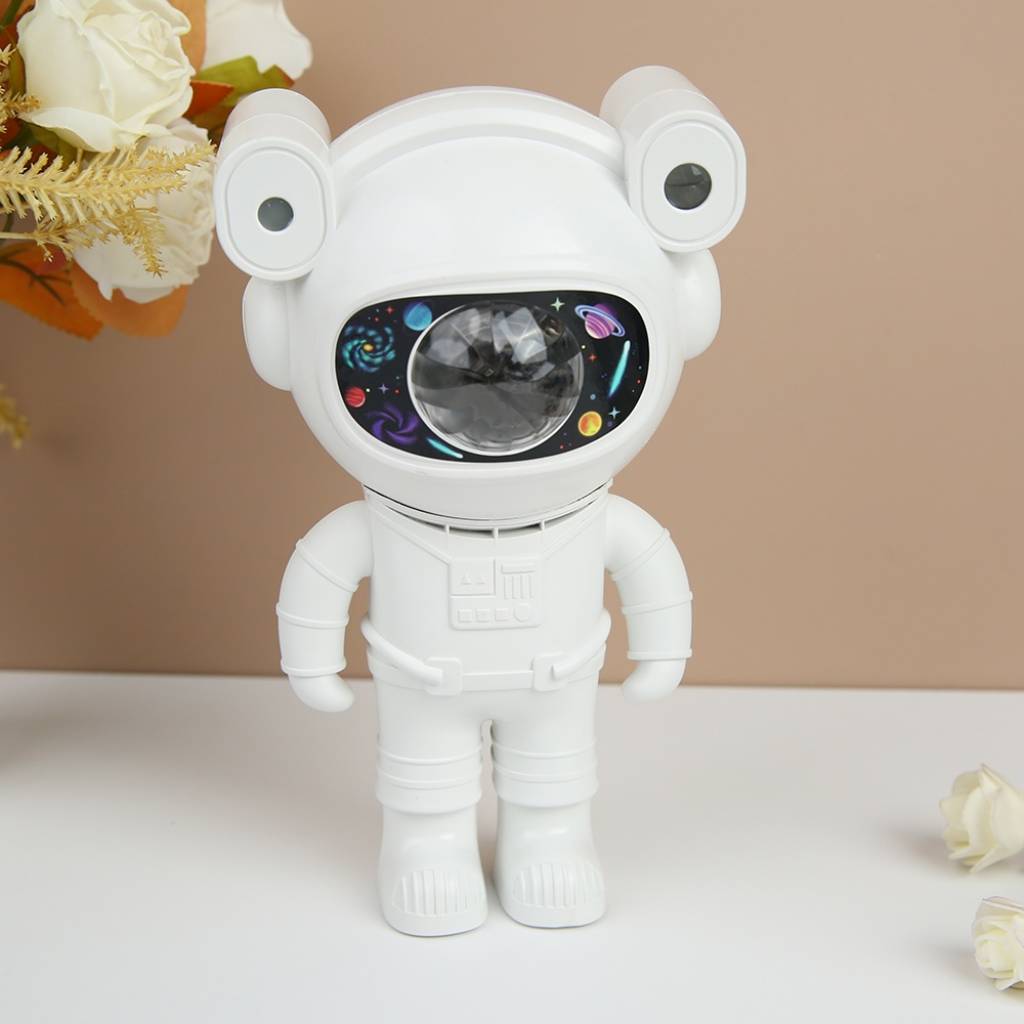 Lámpara Astronauta Blanco Galaxias Proyector