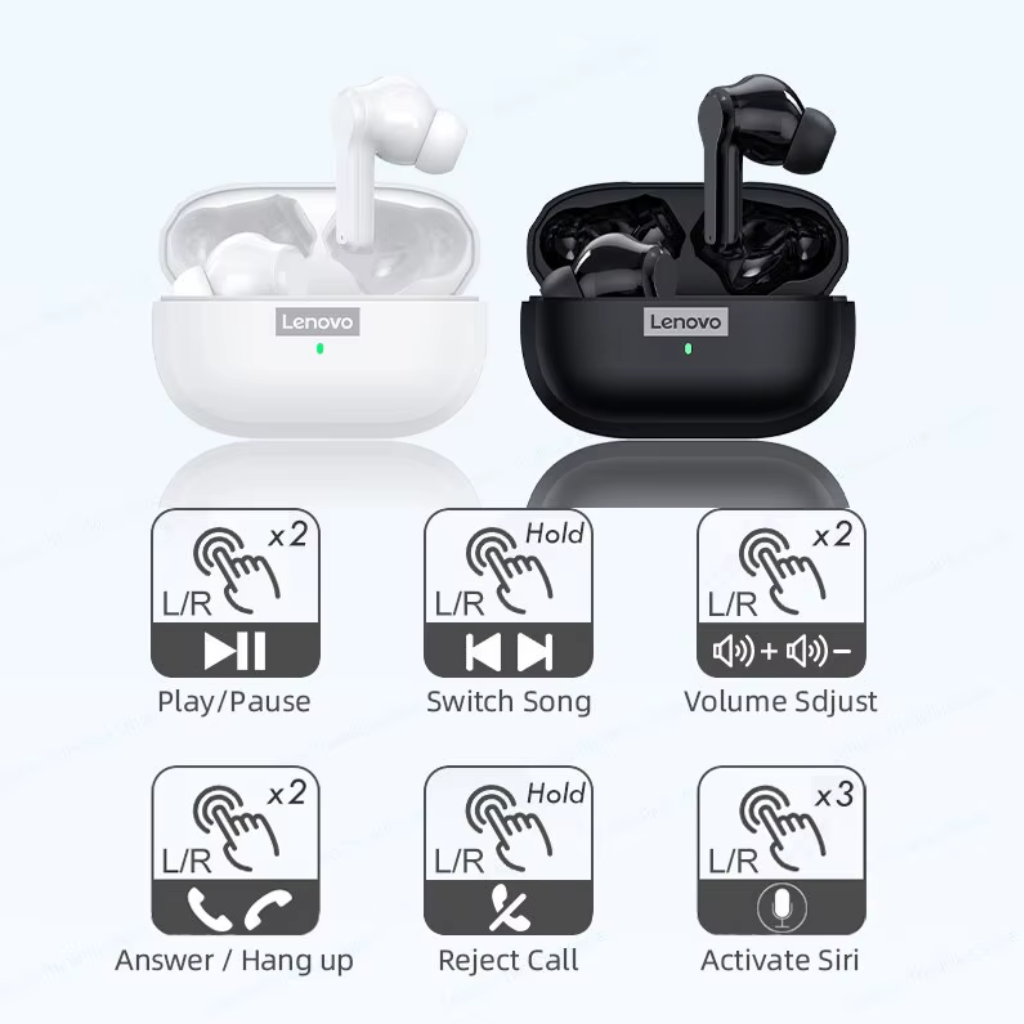 Auriculares Lenovo LP1S Inalámbricos Cancelación de Ruido