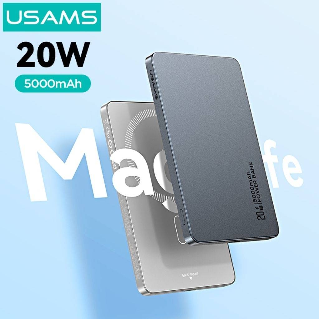 Power Bank Magnético 5.000mAh Carga Inalámbrica PD20W