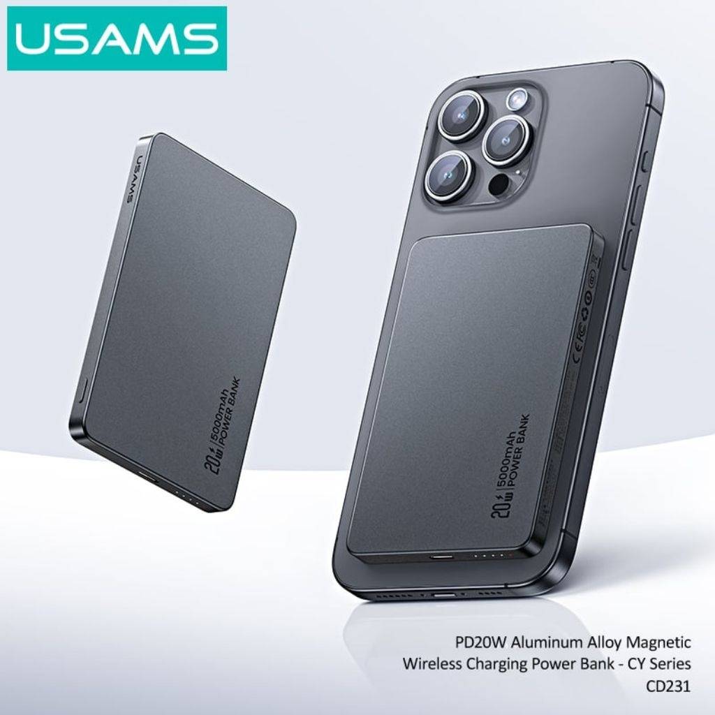Power Bank Magnético 5.000mAh Carga Inalámbrica PD20W