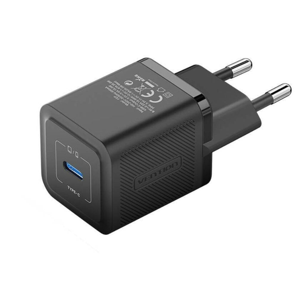 Cargador de Pared USB-C a USB-C Carga Rápida 20W Vention Ficha + Cable