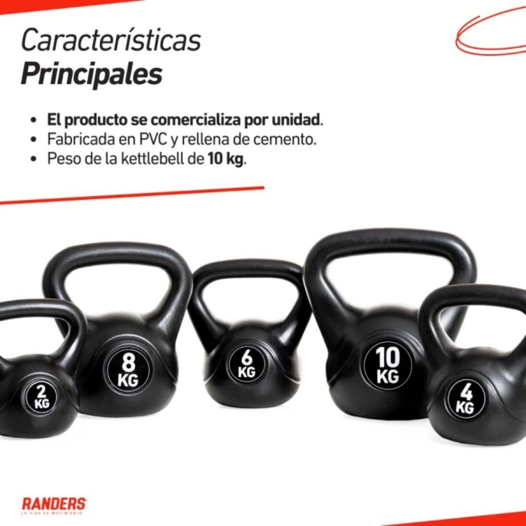 Pesa Rusa recubierta PVC 2Kg
