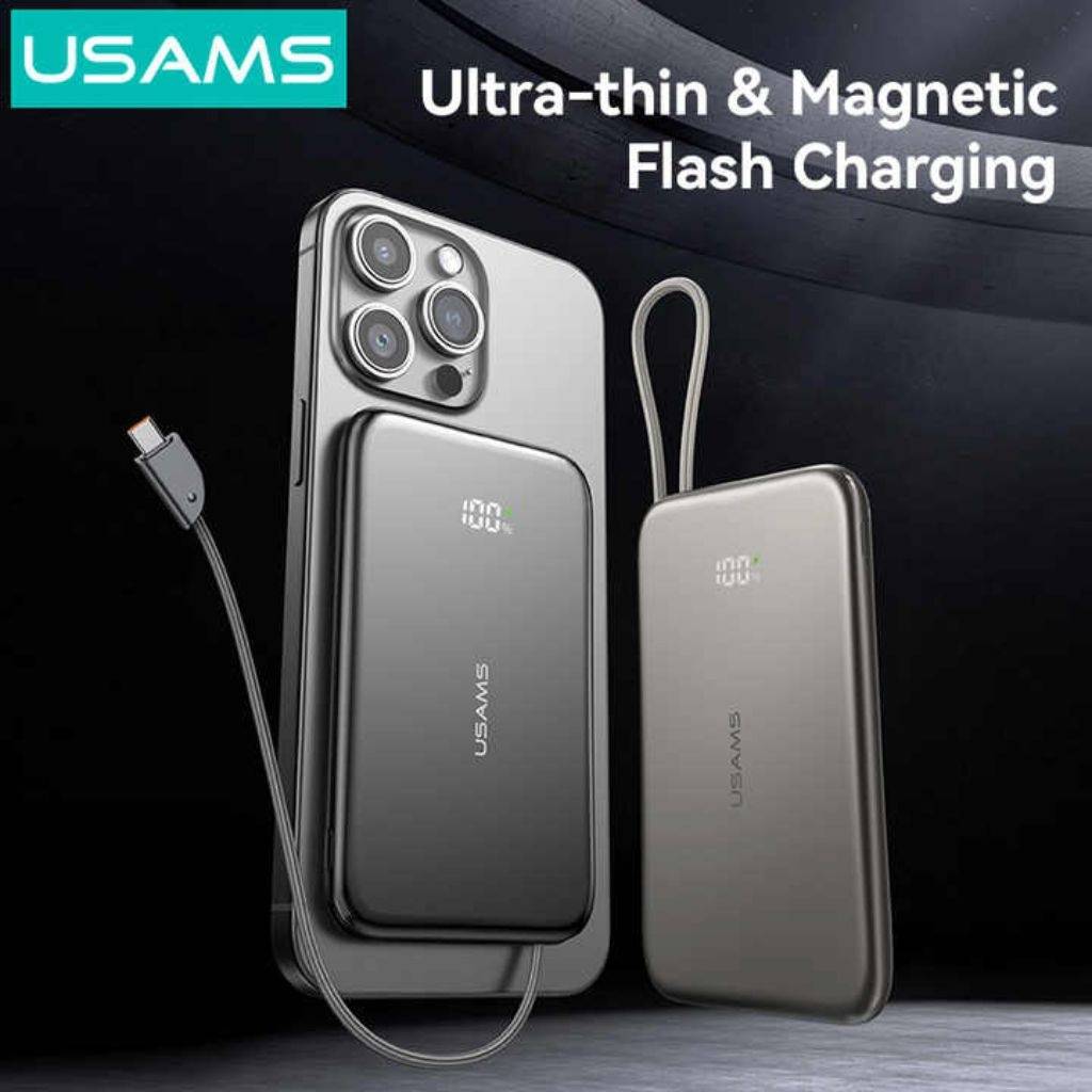 Power Bank 5000 mAh Magnético Ultrafino USAMS