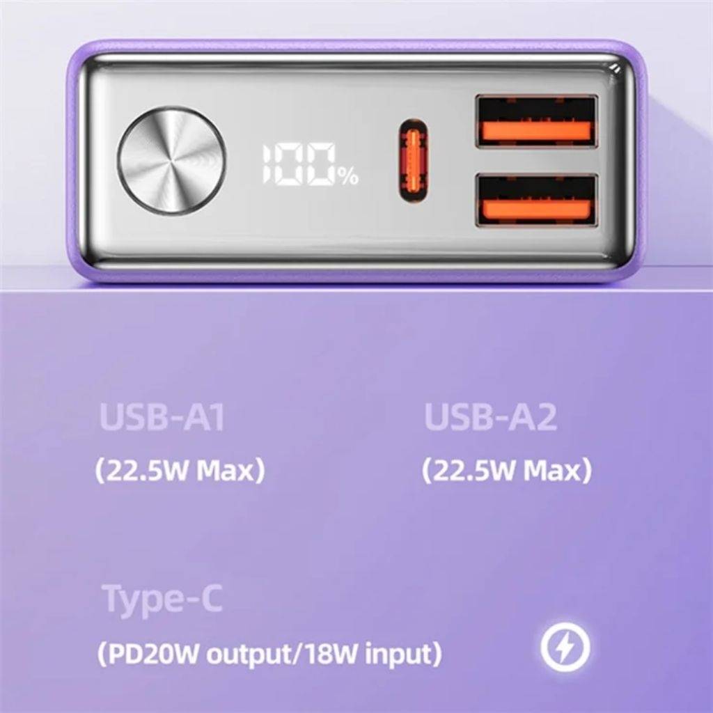 Power Bank 10000mAh PD20W+QC3.0 Carga Rápida CD192 USAMS