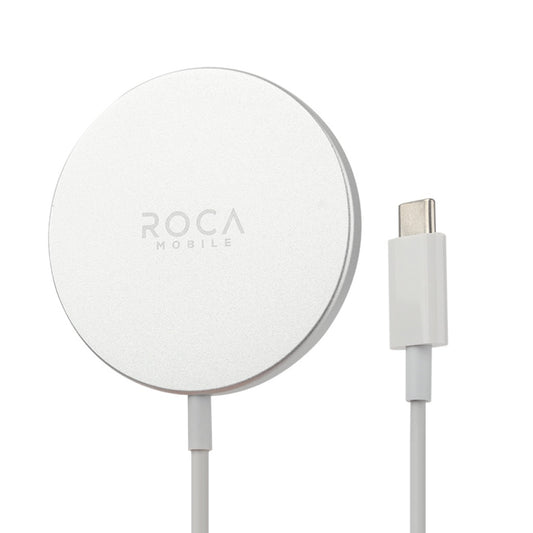 Cargador Inalámbrico Magnético Aluminio 15W ROCA