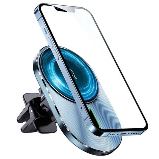 Cargador Auto Magnético 15W Inalámbrico Ultra delgado Con soporte para Ventilación