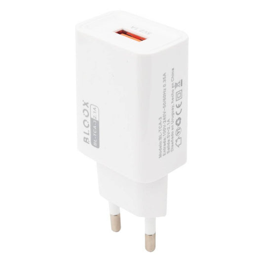 Cargador BLOOX 1 USB 2.1A + Cable MicroUSB 1M