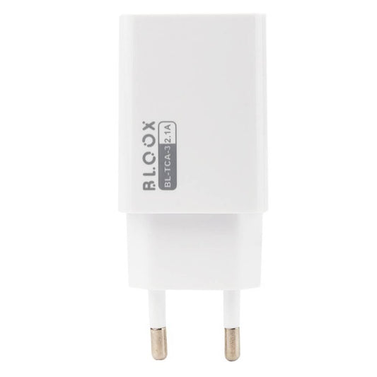 Cargador de Pared BLOOX 1 USB 2.1A + Cable Tipo C 1M