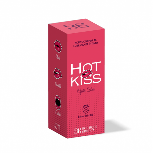 Aceite Lubricante Hot Kiss Frutilla 60 ml Adults