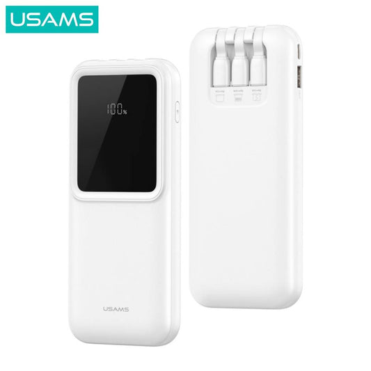 Power Bank con Cables y pantalla LCD 10000 mAh USAMS